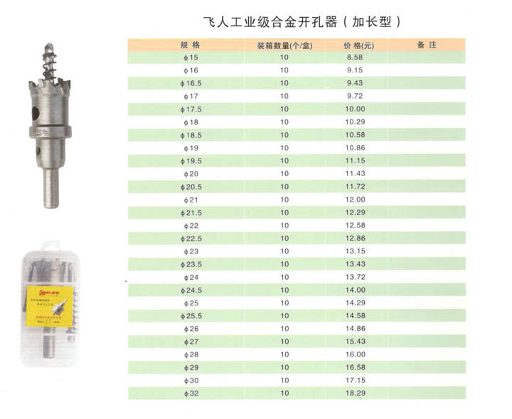 工业级合金开孔器（加长型）