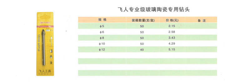 玻璃陶瓷专用钻头