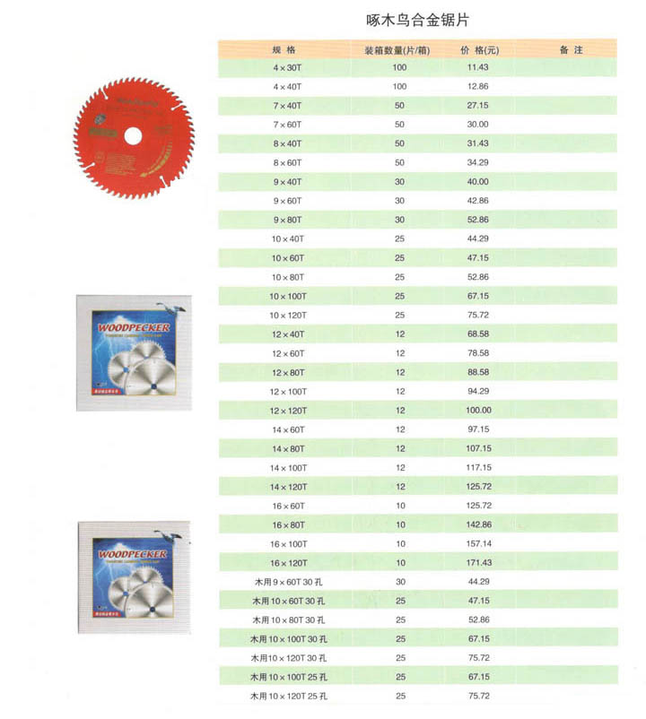 啄木鸟合金锯片